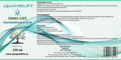 DMSO Dimethyl Sulfoxide 99.99% pH. Eur. (Real Pharmaceutical Grade) 1 Liter